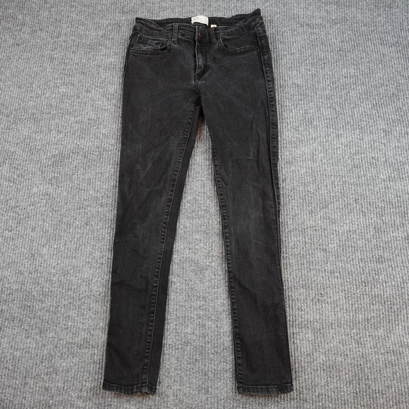 BKE Denim - BKE Payton Jeans Womens 28x31.5 Black Charcoal Wash Mid Rise Skinny Stretch